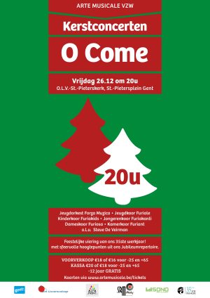 Kerstconcert O Come 20u