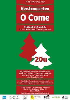 Kerstconcert O Come 20u