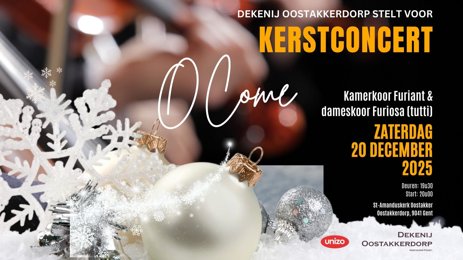 Kerstconcert O Come | Dekenij Oostakker