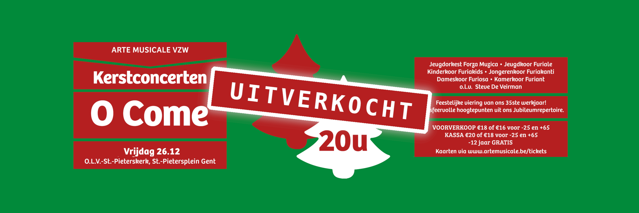 Kerstconcert 2025 is uitverkocht